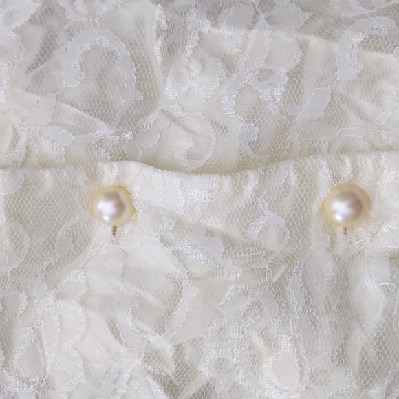 Fantaseas Collection Vintage Lace Top/Vest Size Medium - Picture 3 of 9